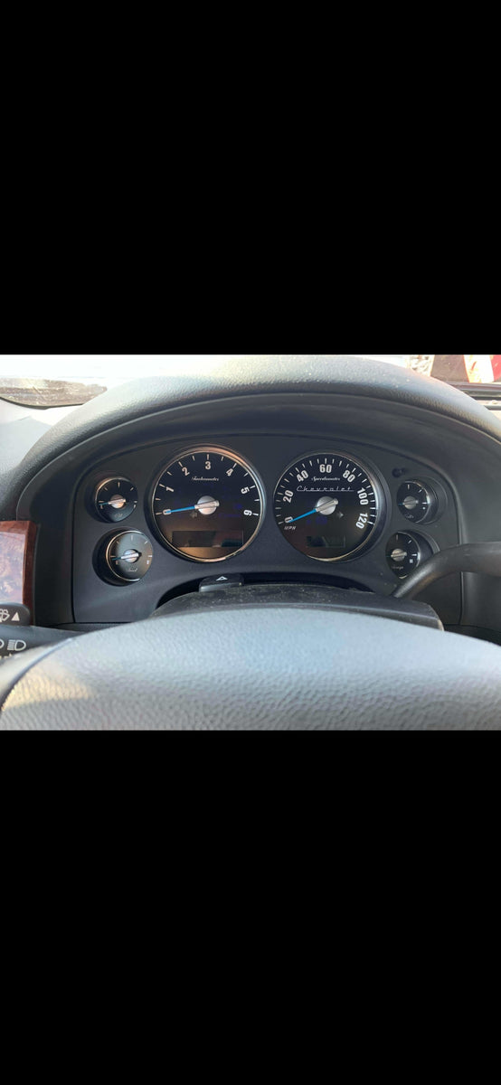 9598 full size truck and suv overlays GM Gauge Specialists