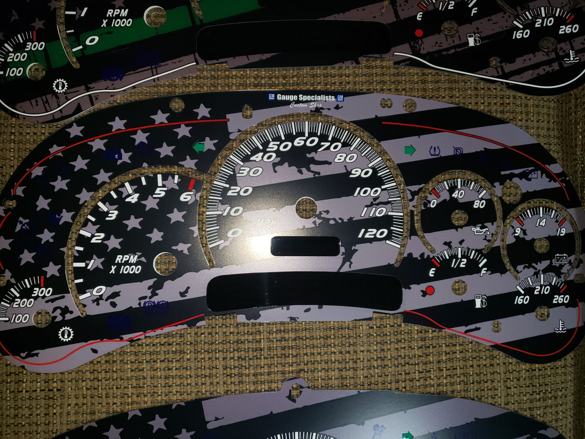 0305 FULL SIZE TRUCK AND SUV OVERLAYS GM Gauge Specialists