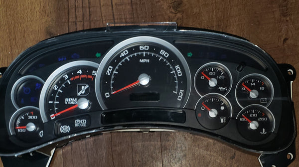 Tanin Auto Electronix Custom White Gauge Face Overlay Compatible Con El Velocimetro De Racimo De Instrumentos Gmc Y Chevy Truck 2003 2005 Calibres Tanin Auto Electronix Custom White Gauge Face Overlay Compatible Con El Velocimetro De Racimo De Instrumentos Gmc Y Chevy Truck 2003 2005 Calibres